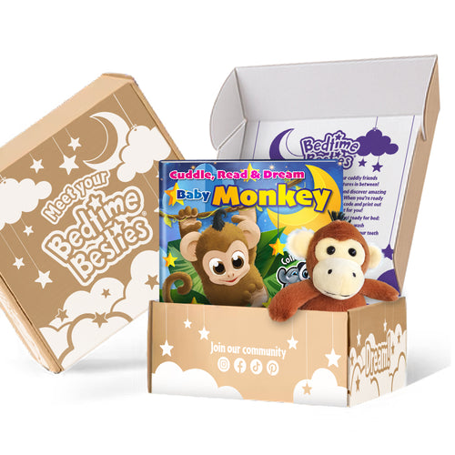 Bedtime Besties® Baby Monkey - Book + Cuddly Toy Gift Set
