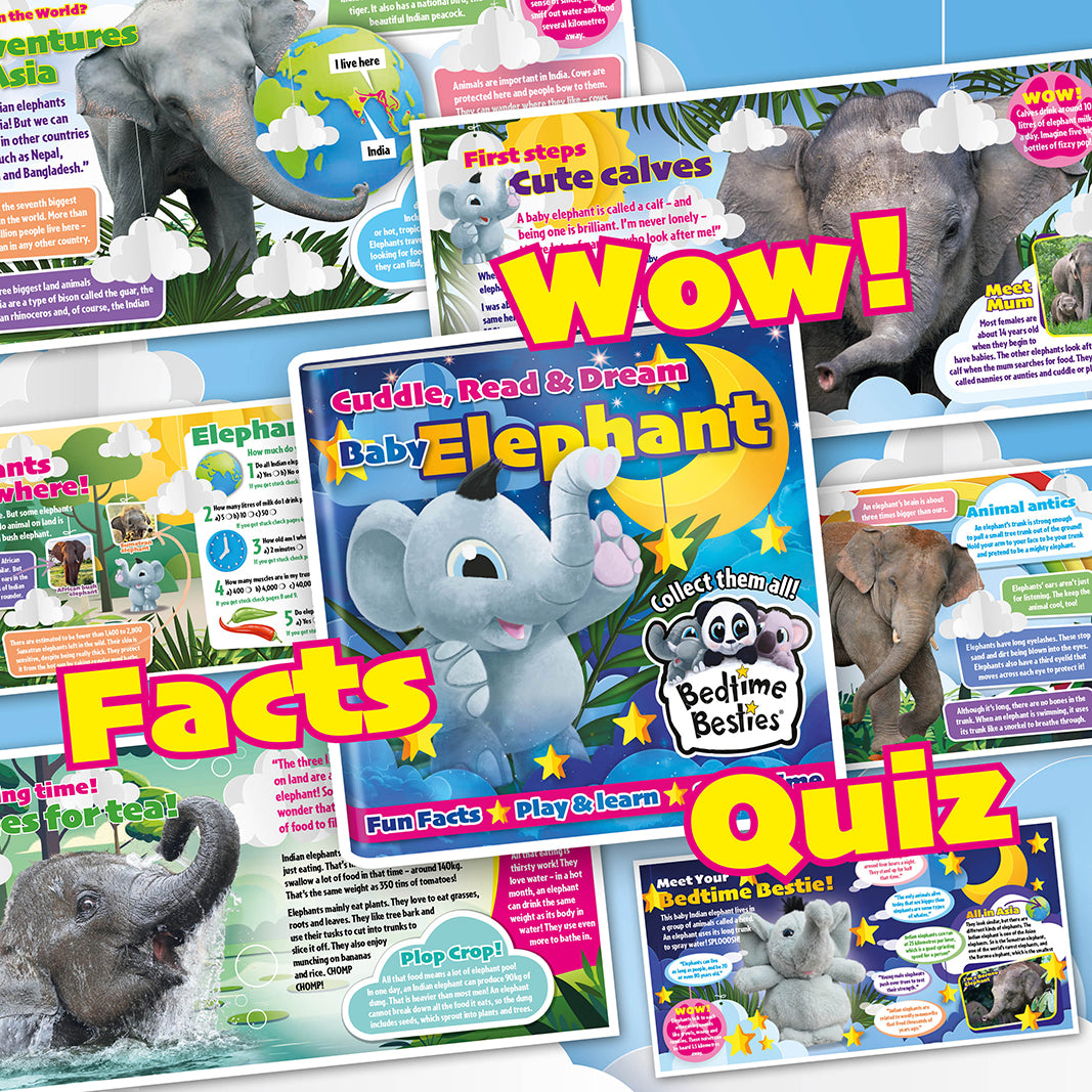 Bedtime Besties® Baby Elephant - Book + Cuddly Toy Gift Set
